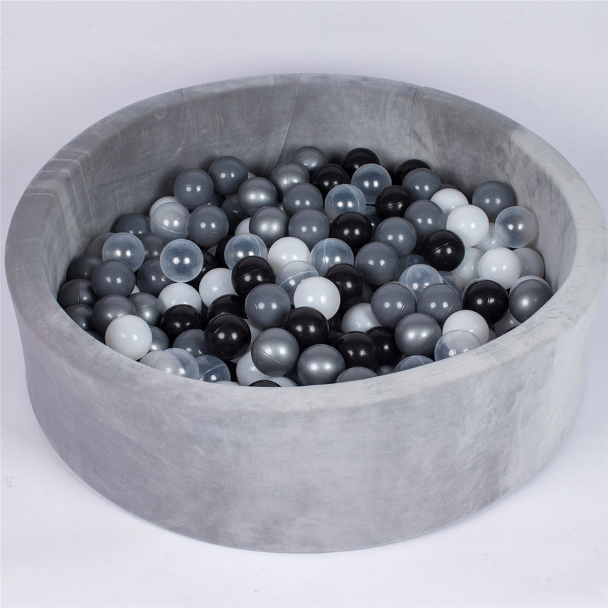 Joy Baby Alexander Grey Round Ball Pit