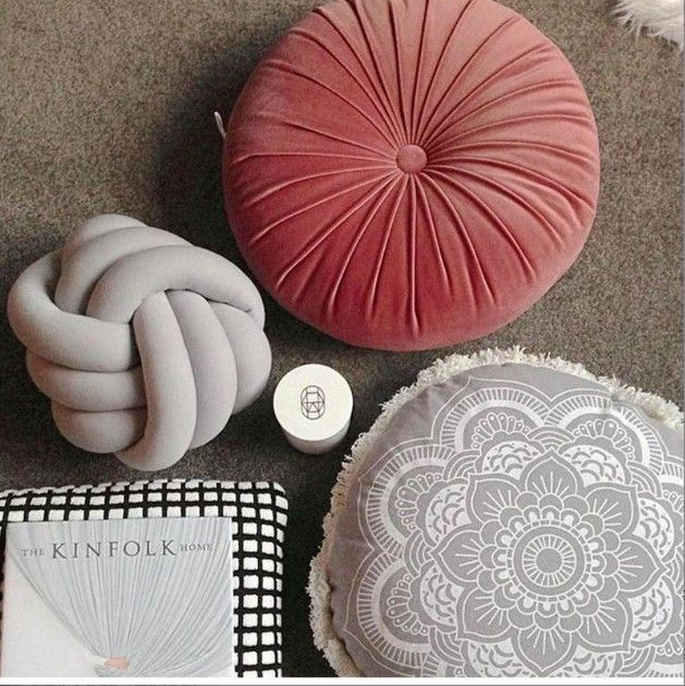 ALL 4 KIDS Nordic Style Soft Velour Knot Ball - Grey