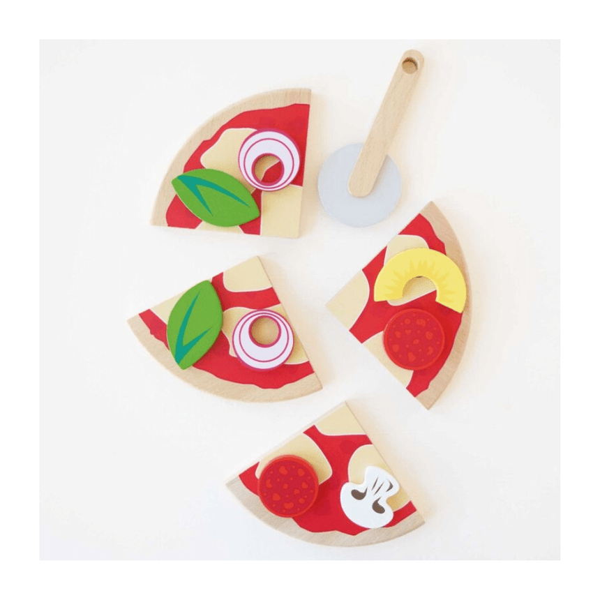 Le Toy Van Pizza & Toppings with Slice Cutter