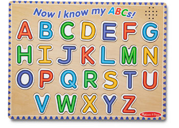 Melissa and Doug Alphabet Sound Puzzle wooden ABC learning puzzle – view 3