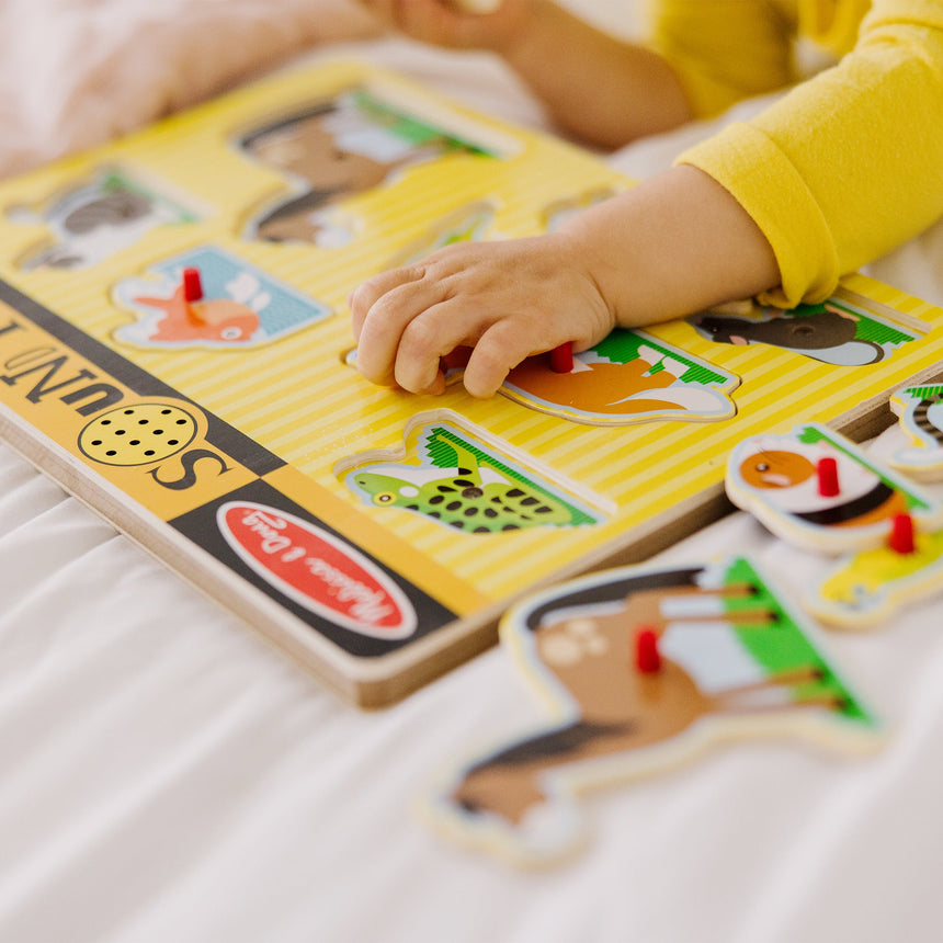 Melissa and Doug Pets Sound Puzzle 8 piece wooden puzzle – view 4