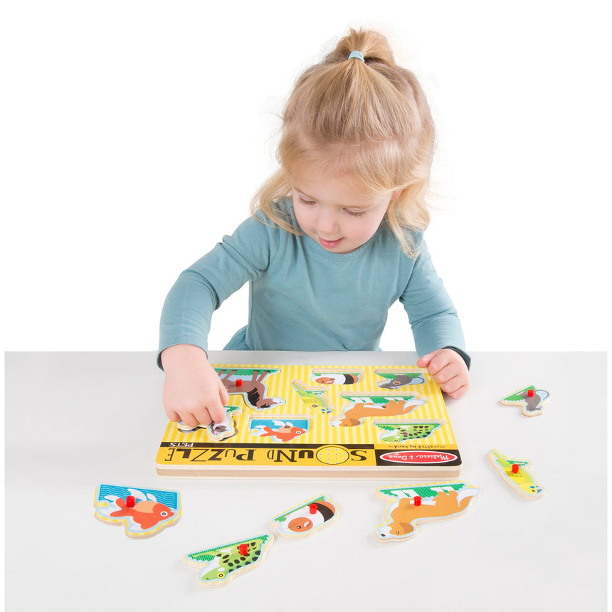 Melissa and Doug Pets Sound Puzzle 8 piece wooden puzzle – view 5