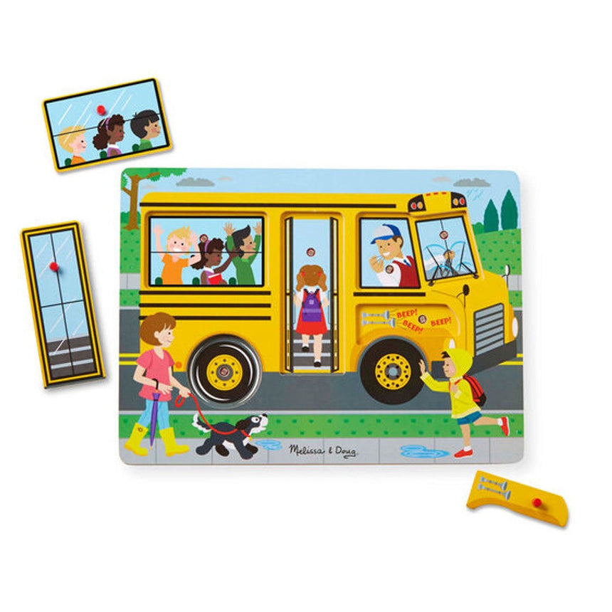 Melissa and Doug Wheels on the Bus Song Puzzle 6 piece wooden puzzle – view 4