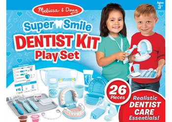 Melissa and Doug Super Smile Dentist Play Set pretend dentist kit