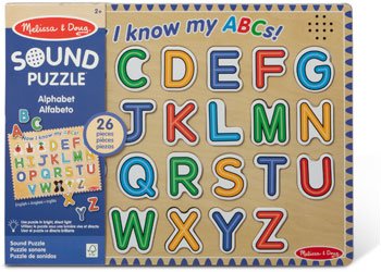 Melissa and Doug Alphabet Sound Puzzle wooden ABC learning puzzle