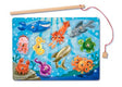 Melissa and Doug Magnetic Wooden Fishing Game with fishing rods and fish