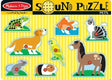 Melissa and Doug Pets Sound Puzzle 8 piece wooden puzzle