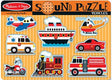 Melissa and Doug Vehicles Sound Puzzle 8 piece wooden puzzle