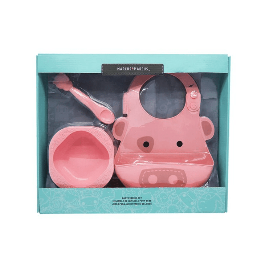 Marcus & Marcus Gift Feeding Set - Pink Pig