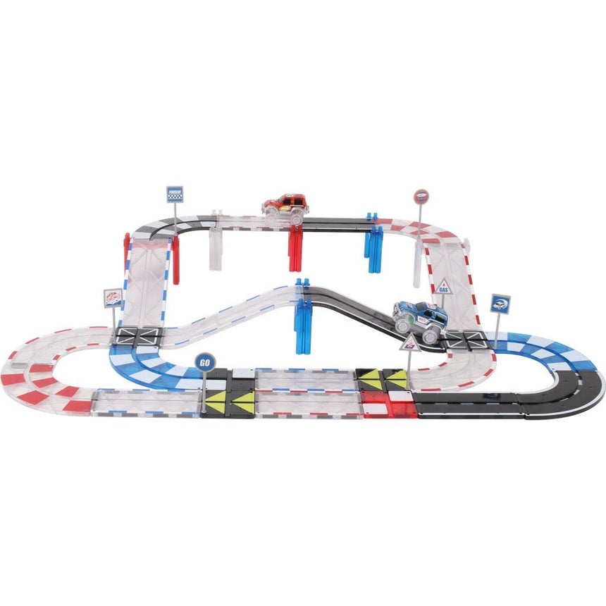 MNTL Classic Magnetic Track Car Set 101 Pcs