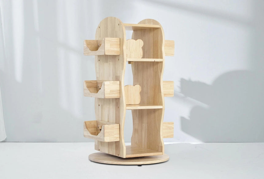 Bunny Tickles Revolving Solid Wood Bookcase
