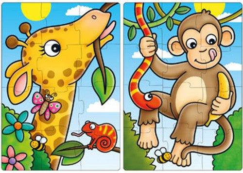 Orchard Toys Jigsaw - First Jungle Friends 2 x 12 pc