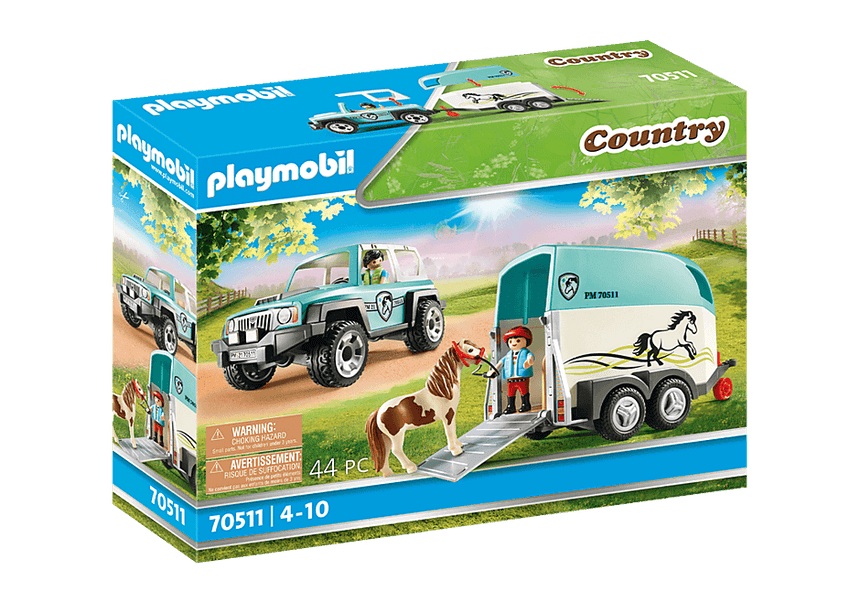 Playmobil - Car with Pony Trailer