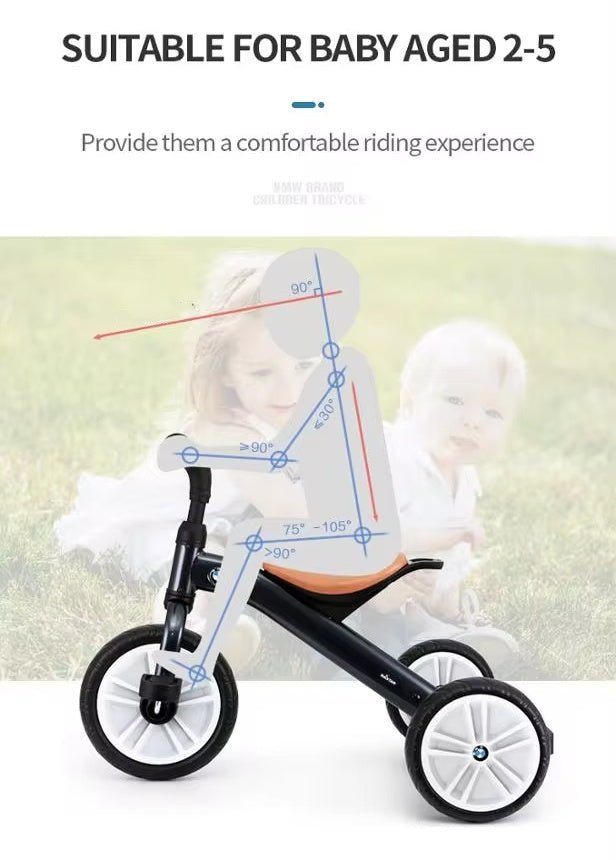Rastar Licensed BMW Tricycle Bike - Pure White