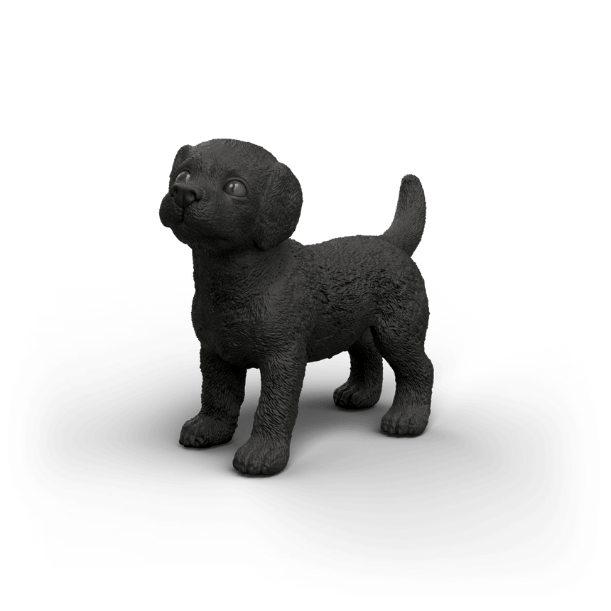 Schleich Black Labrador Retriever Puppy toy figure - front product image