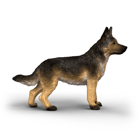 Schleich German Shepherd Female toy figure side view