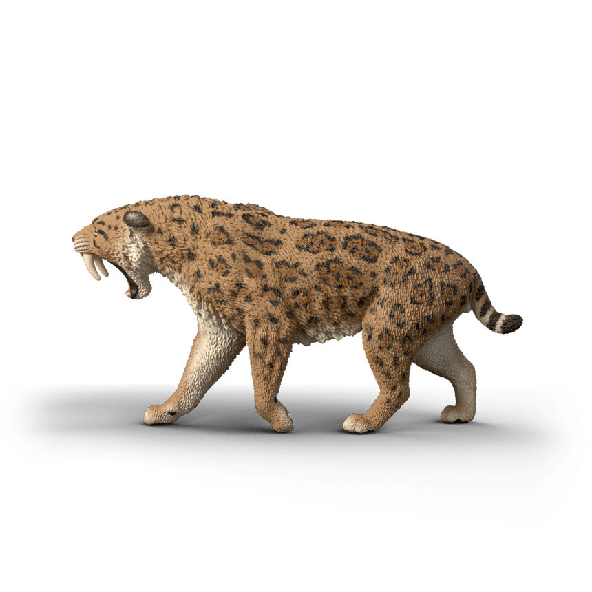 Schleich Smilodon toy figure side view