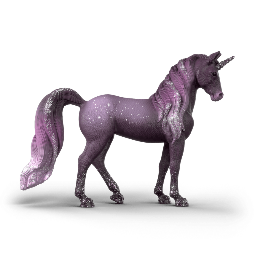 Schleich Galaxy Rainbow Unicorn Mare toy figure side view