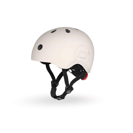 Scoot and Ride Helmet Ash size S-M kids bike and scooter helmet with LED light – view 3