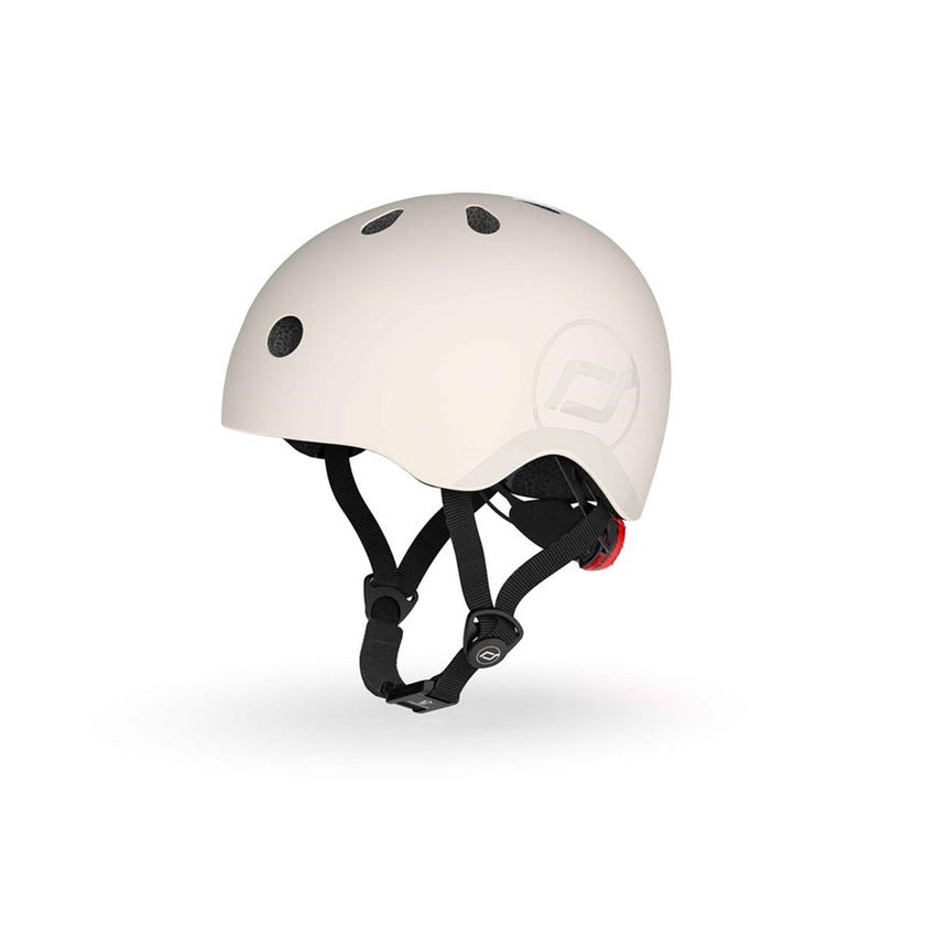 Scoot and Ride Helmet Ash size S-M kids bike and scooter helmet with LED light – view 3