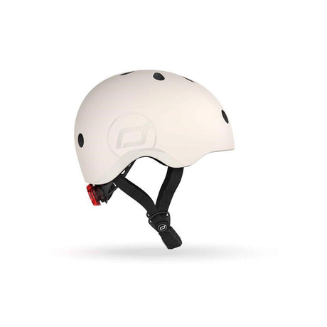 Scoot and Ride Helmet Ash size S-M kids bike and scooter helmet with LED light – view 4