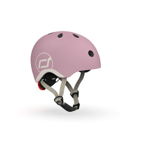 Scoot and Ride Helmet Wildberry size S-M kids bike and scooter helmet with LED light
