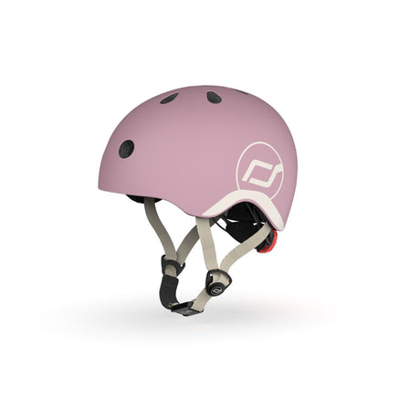 Scoot and Ride Helmet Wildberry size S-M kids bike and scooter helmet with LED light – view 3