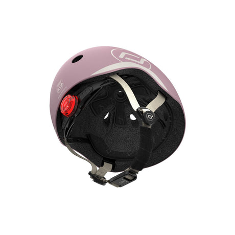 Scoot and Ride Helmet Wildberry size S-M kids bike and scooter helmet with LED light – view 6