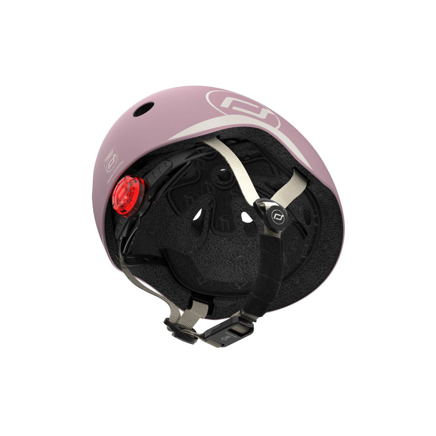 Scoot and Ride Helmet Wildberry size S-M kids bike and scooter helmet with LED light – view 6