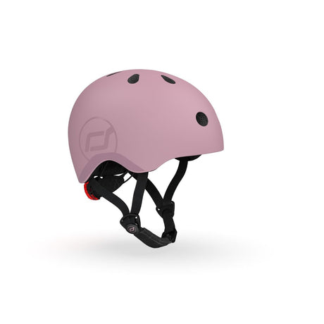 Scoot and Ride Helmet Wildberry size S-M kids bike and scooter helmet with LED light – view 7