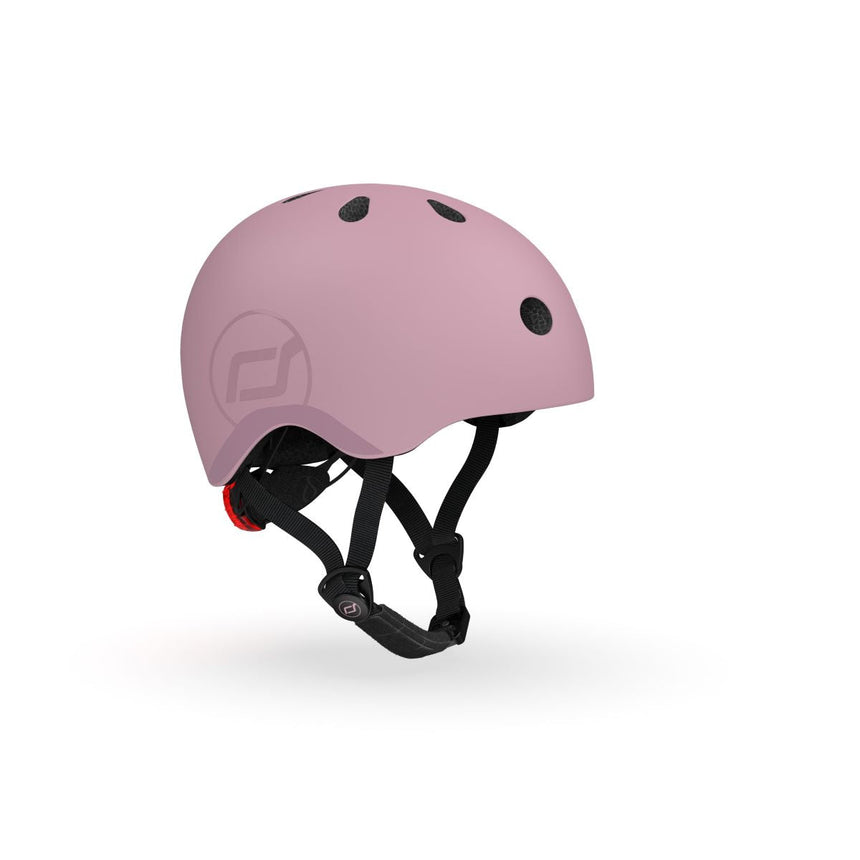 Scoot and Ride Helmet Wildberry size S-M kids bike and scooter helmet with LED light – view 7