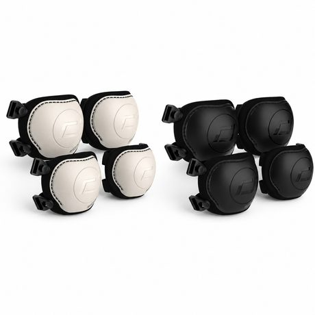 Scoot & Ride kids knee and elbow pad protective sets in Ash and Black