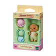 Sylvanian Families Toy Poodle Baby in box packaging with accessories