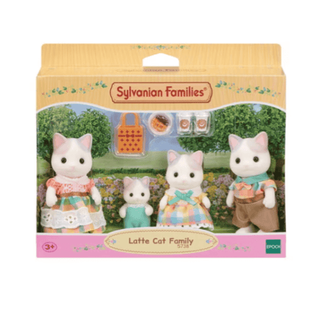 Sylvanian Families Latte Cat Family