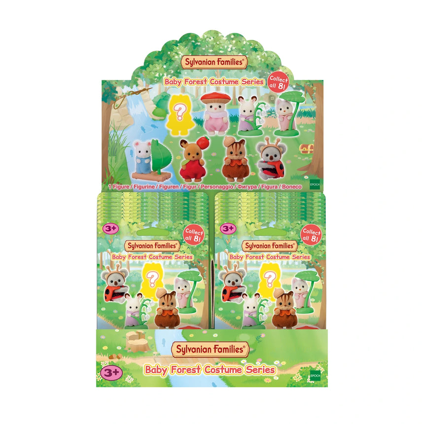Sylvanian Families Baby Forest Costume Series retail display front view