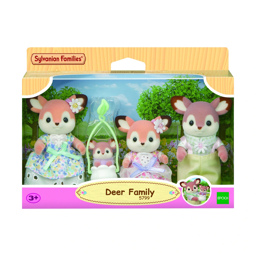 Sylvanian Families Deer Family box front with deer figures shown