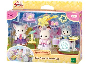 Sylvanian Families Baby Starry Concert Set baby figure with starry concert scene