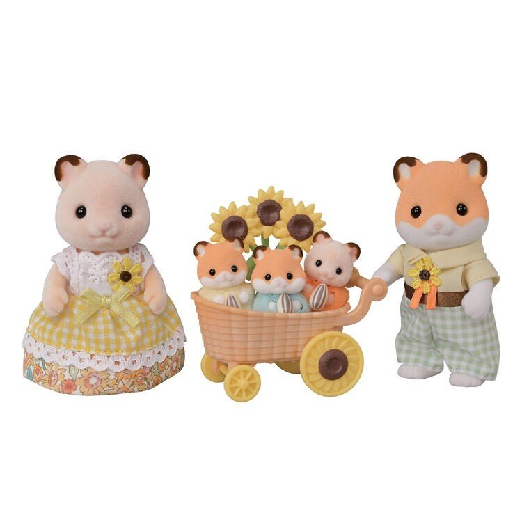 Sylvanian Families Hamster Family five figures parents and triplets – view 6