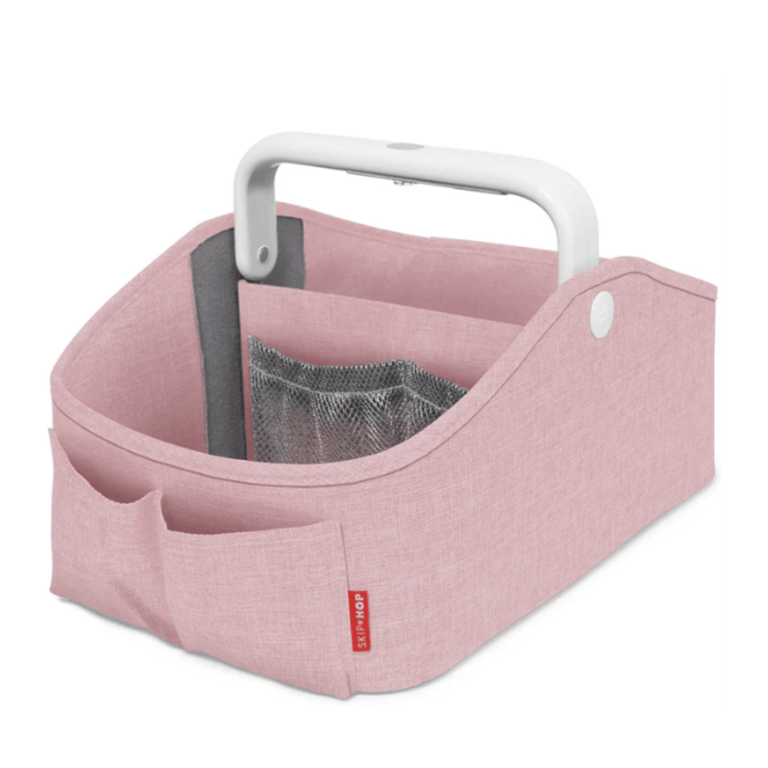 Skip Hop Nursery Style Light Up Nappy Caddy - Pink Heather