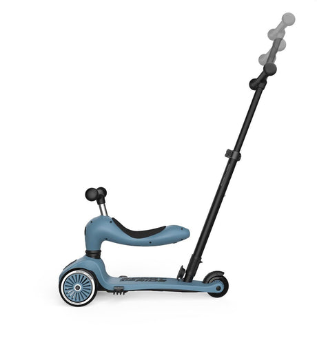 Scoot & Ride Highwaykick 1 Push & Go 2-in-1 kids scooter in Steel – view 10