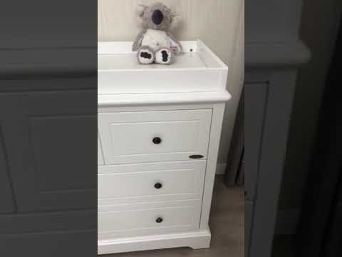 JOY BABY Comet 4 Drawer Chest of Drawer Change Table - White