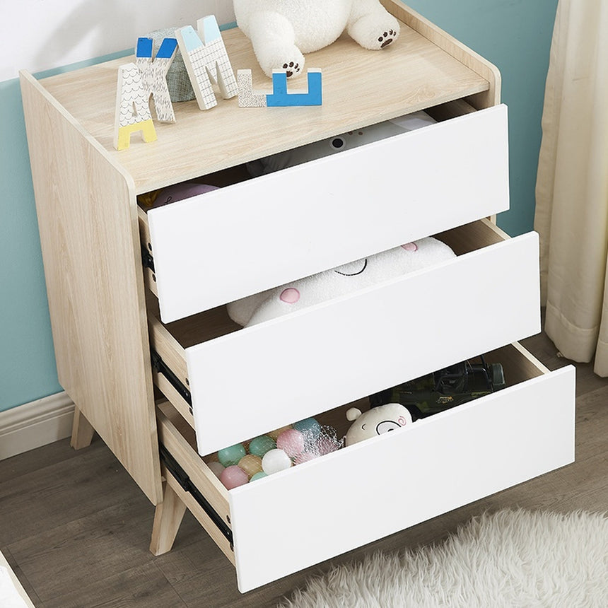 All 4 Kids 2 Pcs Arthur Single Bed and Chest of Draw Bundle