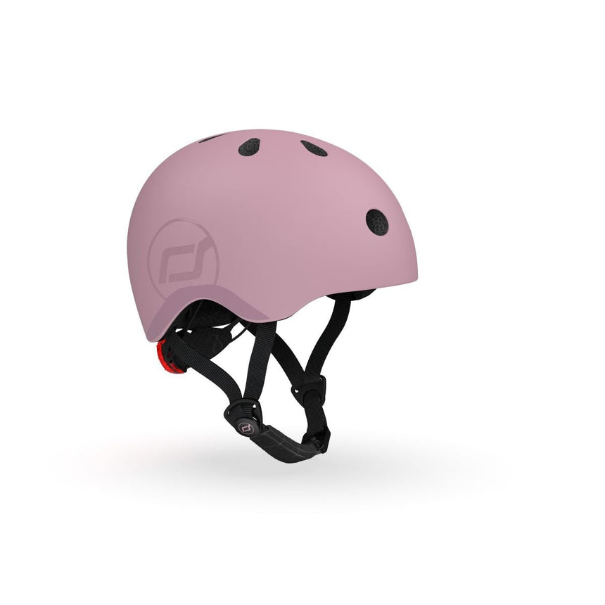 Scoot and Ride Helmet Wildberry size S-M kids bike and scooter helmet with LED light – view 7