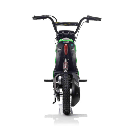 350W chain motor detail on All 4 Kids SX2328 green kids electric dirt bike