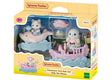 Sylvanian Families Amusement Park Ride the Waves boat and dolphin floats