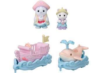 Sylvanian Families Ride the Waves moving floats detail