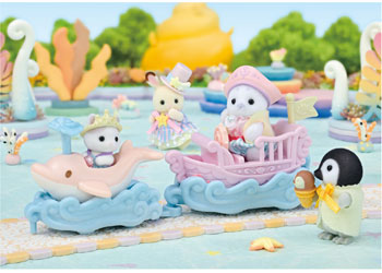 Sylvanian Families Ride the Waves play scene