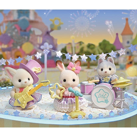 Sylvanian Families Baby Starry Concert Set baby figure with starry concert scene – view 5