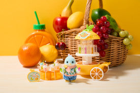 Sylvanian Families Citrus Bird Juice Stand fruit roll-down gimmick