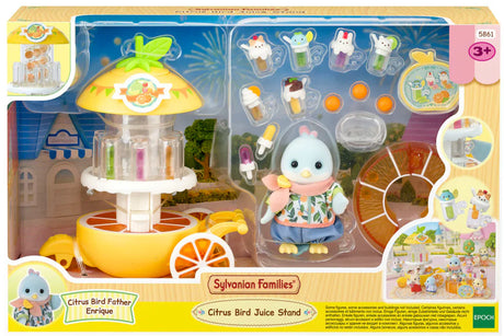 Sylvanian Families Citrus Bird Juice Stand full set